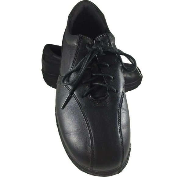 MBT by Swiss Masai Business 04 Black Leather Size 5 US Lace Up Shoes Toning - Picture 1 of 12